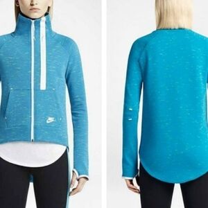 Nike Tech Fleece Moto Cape Jacket Full Zip Hi-Low Sz M